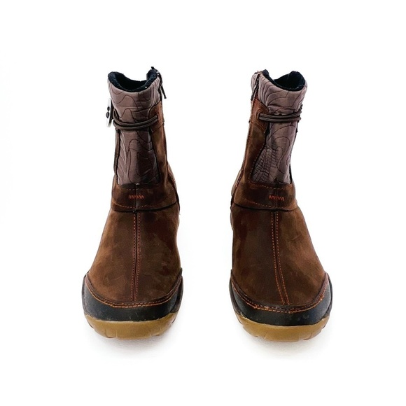 Merrell Dewbrook Waterproof Insulated Winter Ankle Boots Size 6.5 Brown Suede - Picture 4 of 14